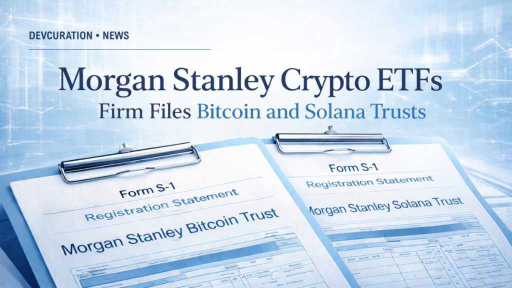 Morgan Stanley crypto ETFs filing shown through Form S-1 documents for Bitcoin and Solana trusts